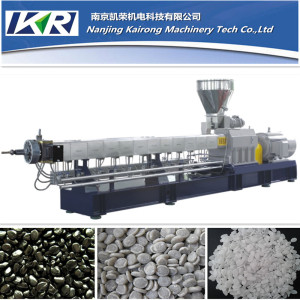 Recycled Plastic Pellets Twin Screw Extruder Filler Masterbatch Machine