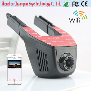 Car Video Recorder with Mobile Phone APP Display