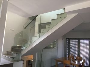 Fashion Contracted Tempered Glass Stair Handrail Railing